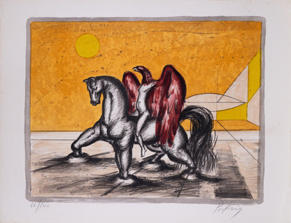 Franz PRIKING : Icare sous le soleil - Lithographie originale signée