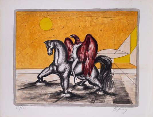 Franz PRIKING : Icare sous le soleil - Lithographie originale signée