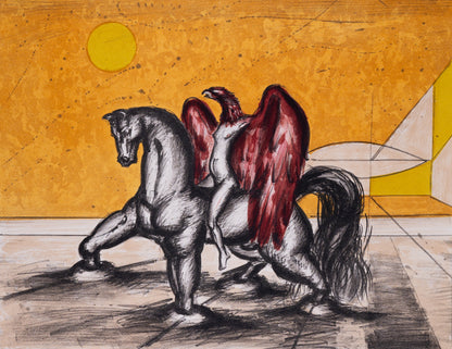 Franz PRIKING : Icare sous le soleil - Lithographie originale signée
