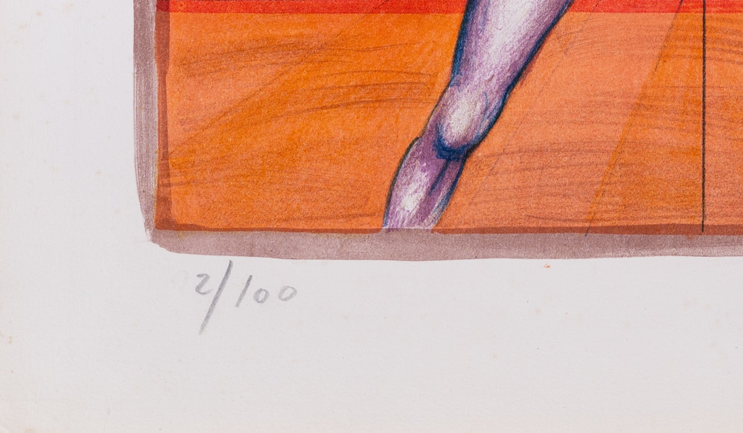 Franz PRIKING : La Femme Oiseau - Lithographie originale signée