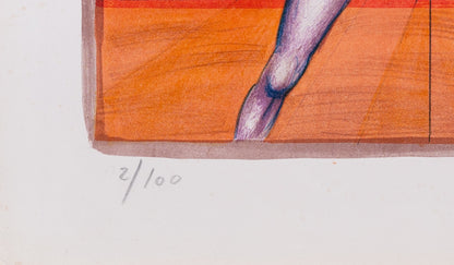 Franz PRIKING : La Femme Oiseau - Lithographie originale signée
