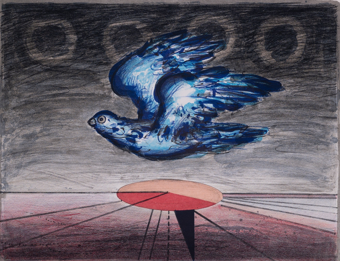 Franz PRIKING : Bluebird - Lithographie originale signée