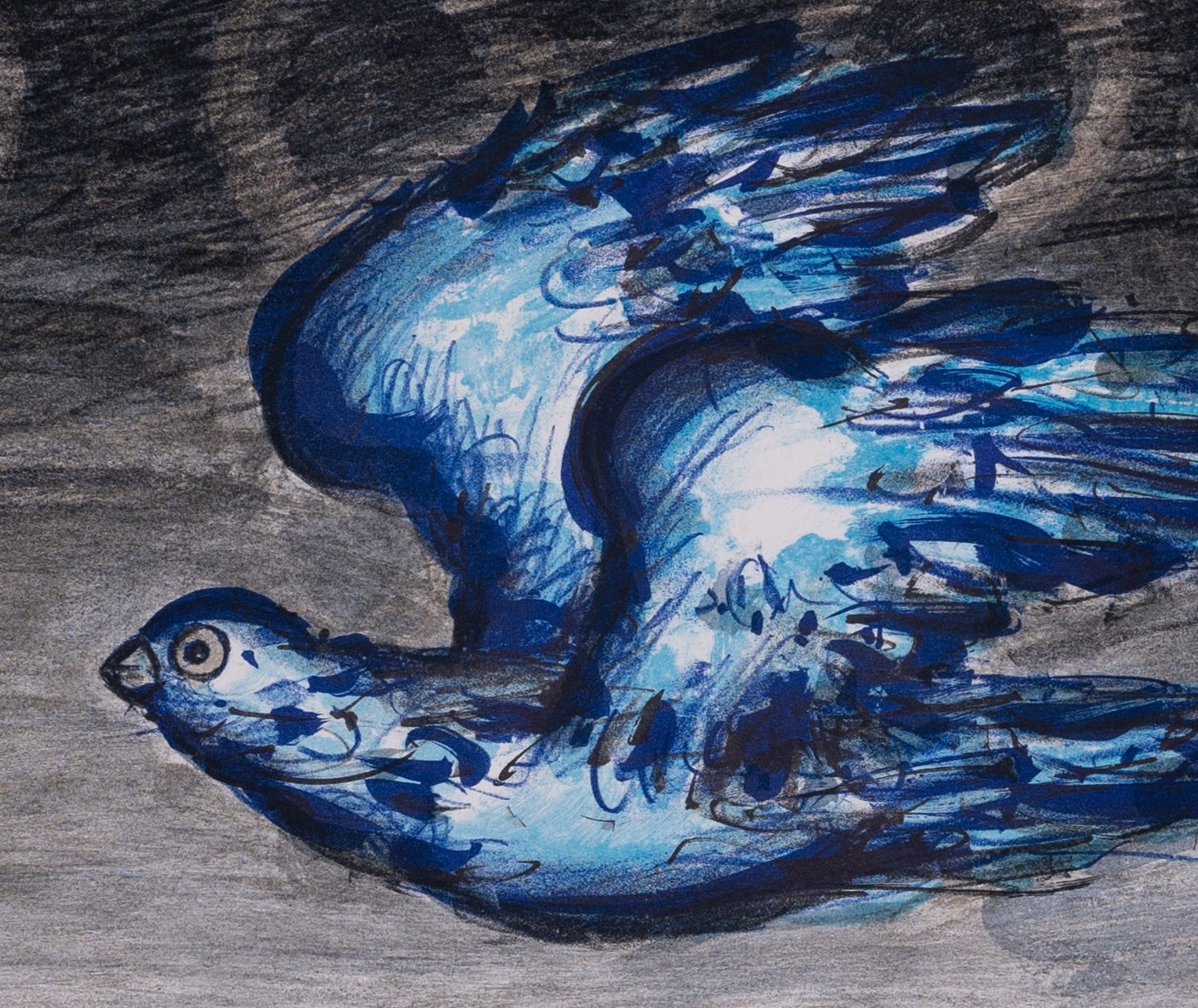 Franz PRIKING : Bluebird - Lithographie originale signée