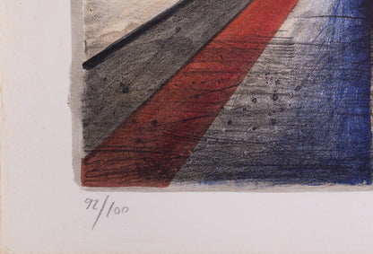 Franz PRIKING : Cheval fougueux au Clair de Lune - Lithographie originale signée