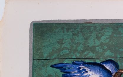 Franz PRIKING : Créature fantastique sous le soleil rouge - Lithographie originale signée