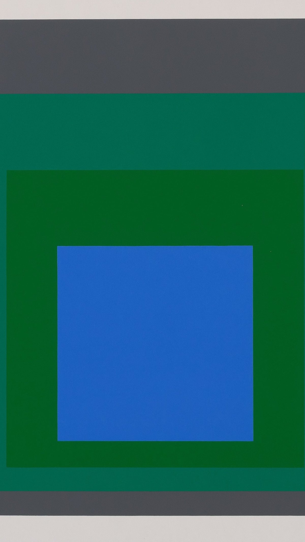 Josef ALBERS : Homage to the square, Blue Look - Sérigraphie en couleurs