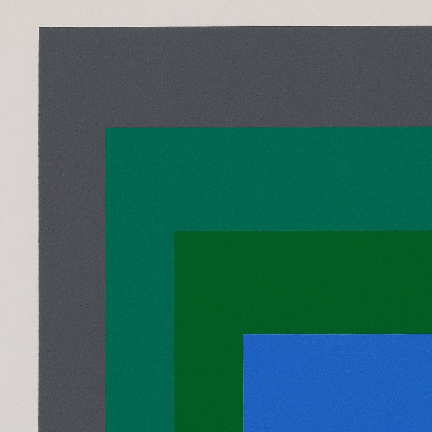 Josef ALBERS : Homage to the square, Blue Look - Sérigraphie en couleurs