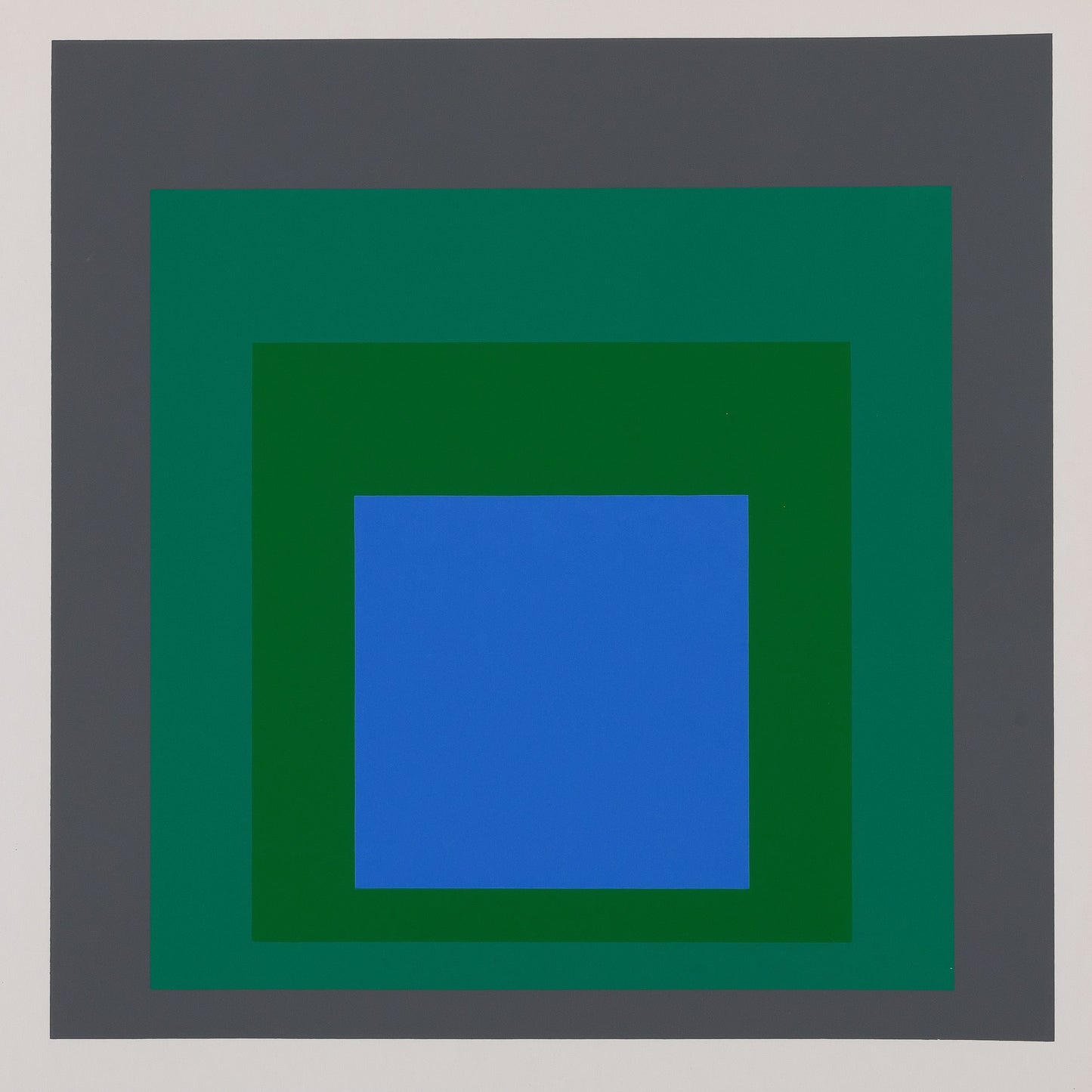 Josef ALBERS : Homage to the square, Blue Look - Sérigraphie en couleurs