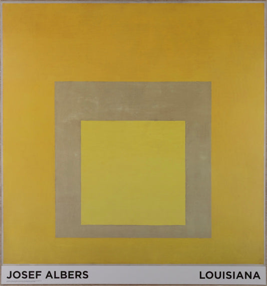 Josef ALBERS : Homage to the Square : Yellow Climate - Affiche originale en couleurs