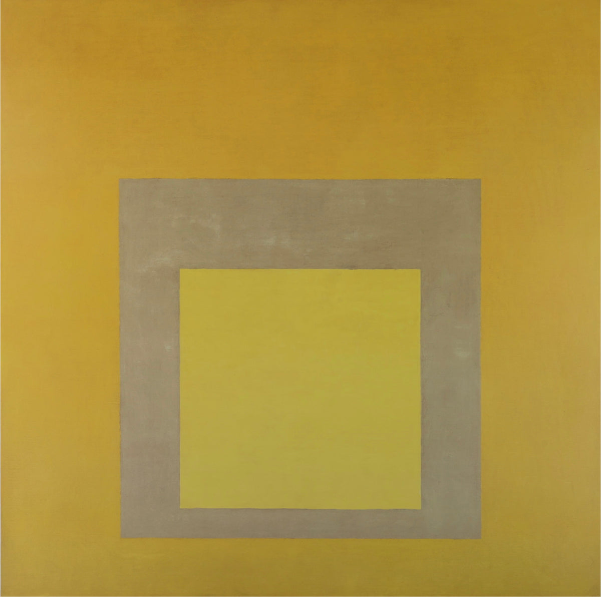 Josef ALBERS : Homage to the Square : Yellow Climate - Affiche originale en couleurs
