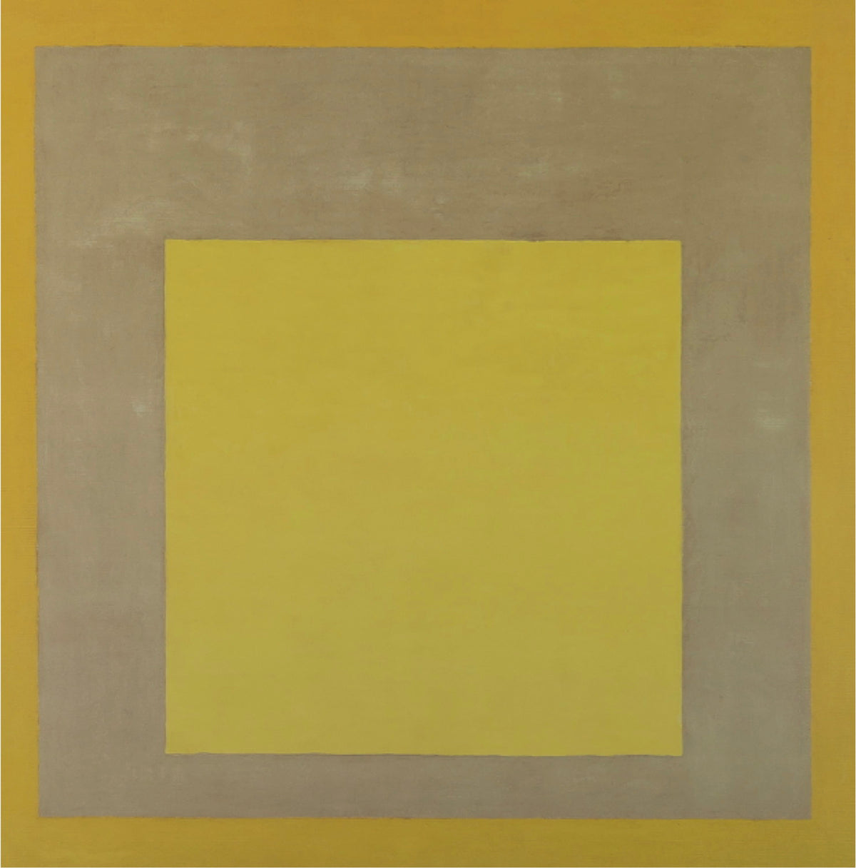Josef ALBERS : Homage to the Square : Yellow Climate - Affiche originale en couleurs
