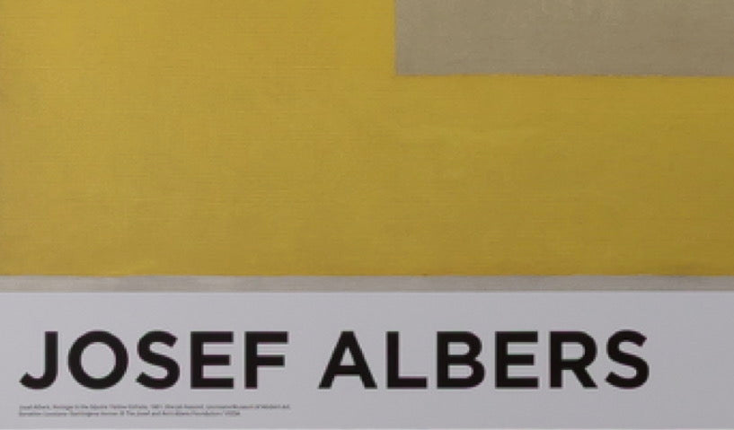 Josef ALBERS : Homage to the Square : Yellow Climate - Affiche originale en couleurs
