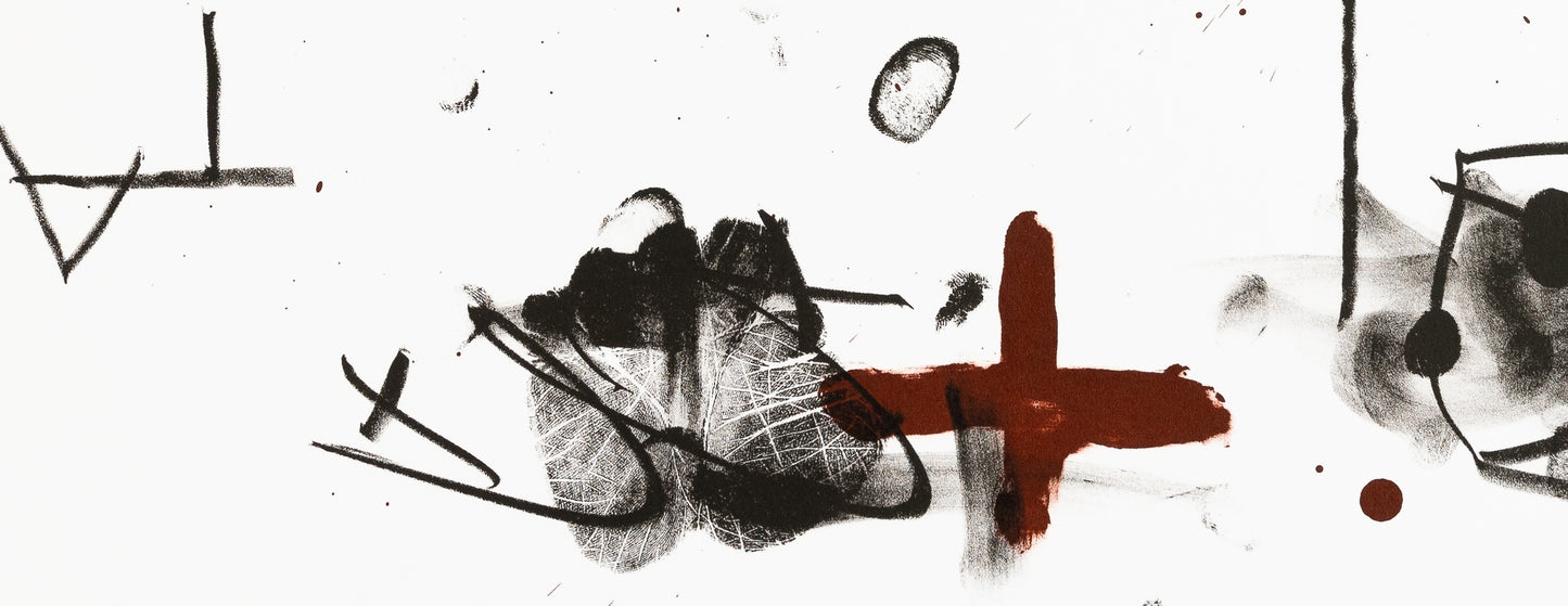 Antoni TAPIES : Galerie Saint-Gall - Affiche en lithographie originale signée