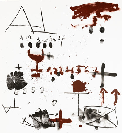 Antoni TAPIES : Galerie Saint-Gall - Affiche en lithographie originale signée