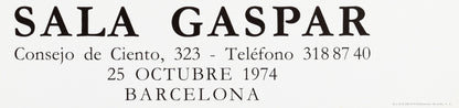 Pablo PICASSO : Exposition Sala Gaspar 1974 - Affiche originale signée