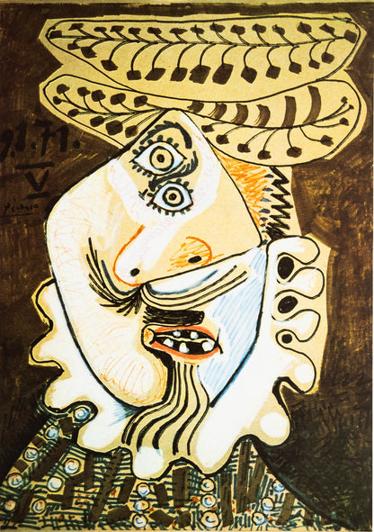 Pablo PICASSO : Exposition Sala Gaspar 1974 - Affiche originale signée