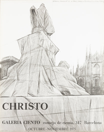 CHRISTO : Milano Piazza del Duomo - Affiche originale d’époque