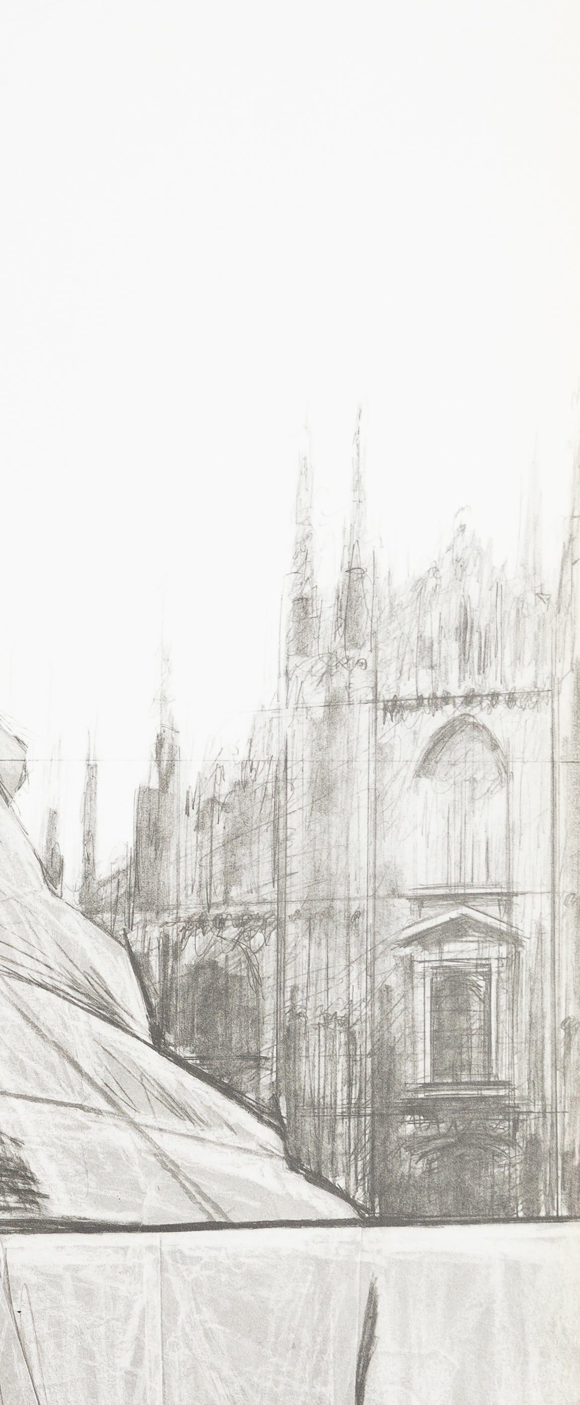 CHRISTO : Milano Piazza del Duomo - Affiche originale d’époque