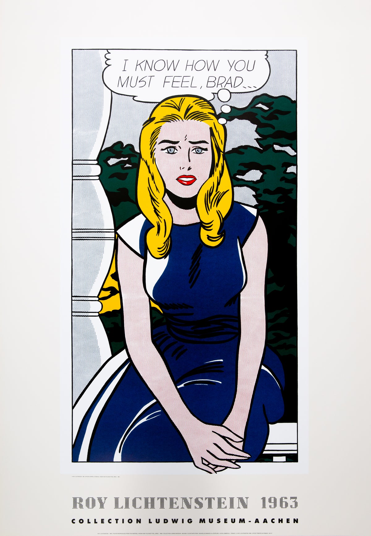 Roy LICHTENSTEIN : I know how much you feel Brad - Lithographie