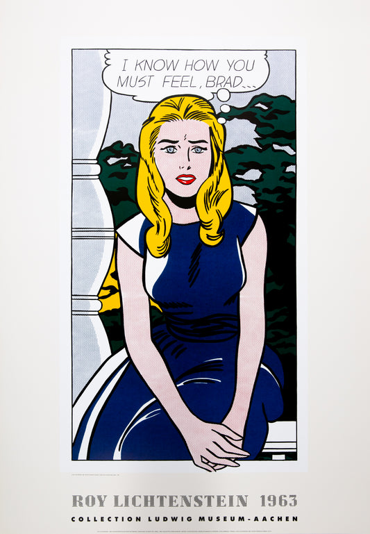 Roy LICHTENSTEIN : I know how much you feel Brad - Lithographie