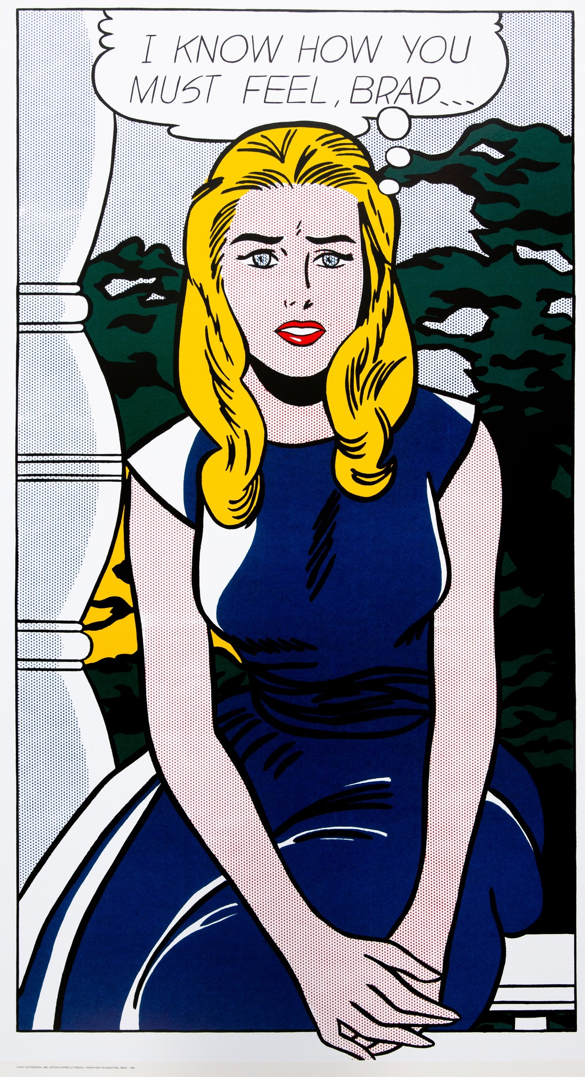 Roy LICHTENSTEIN : I know how much you feel Brad - Lithographie