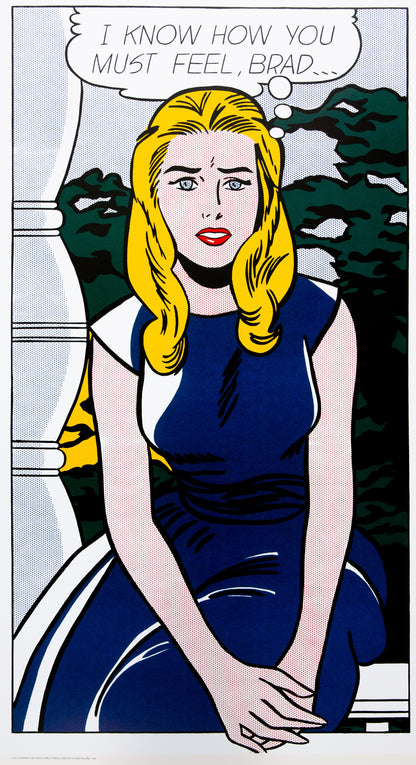 Roy LICHTENSTEIN : I know how much you feel Brad - Lithographie