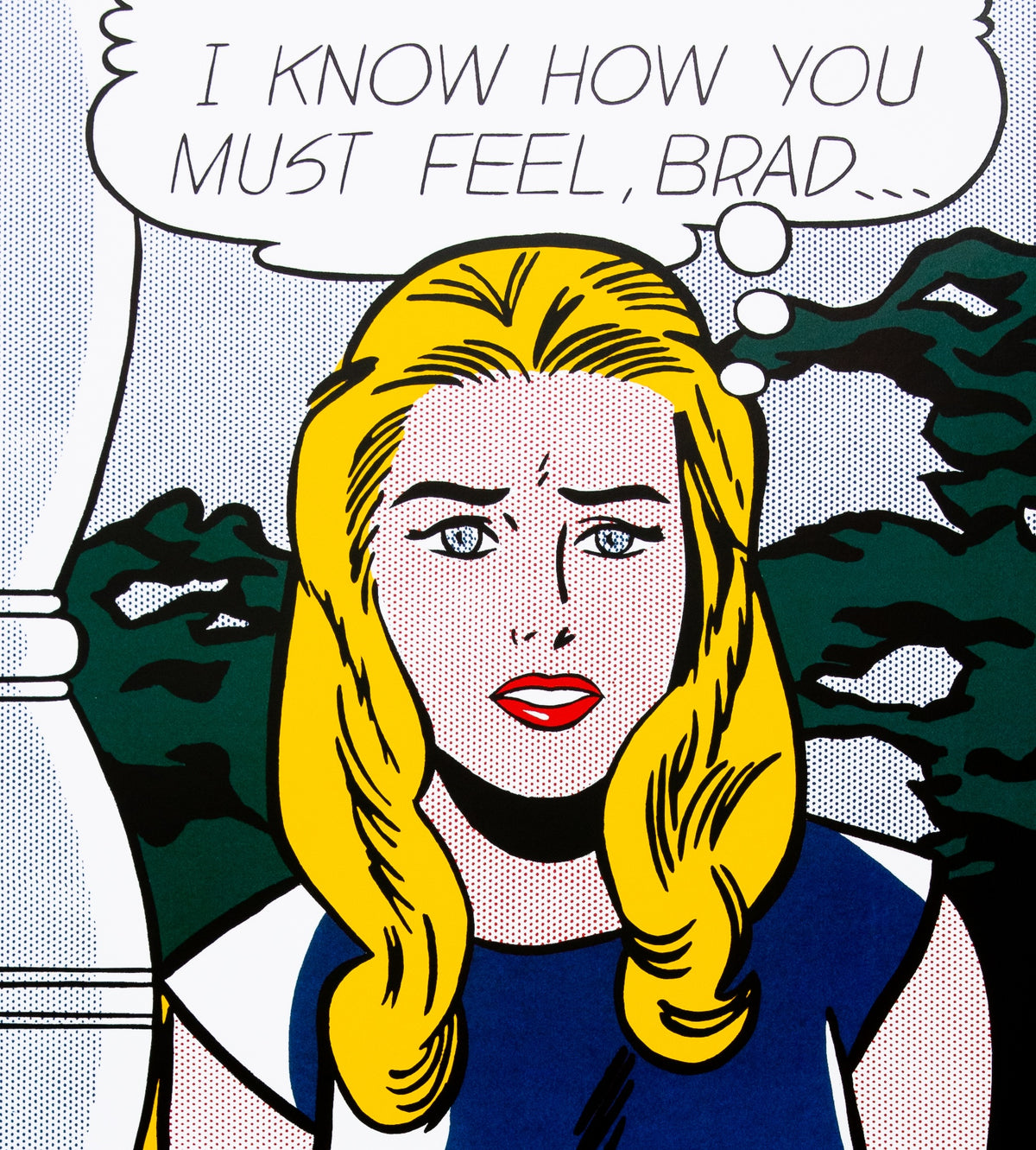 Roy LICHTENSTEIN : I know how much you feel Brad - Lithographie