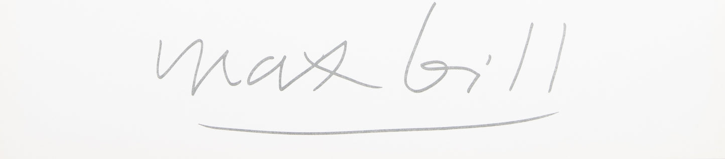Max BILL : Galerie Erker - Lithographie originale signée