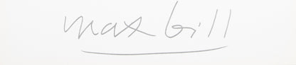 Max BILL : Galerie Erker - Lithographie originale signée