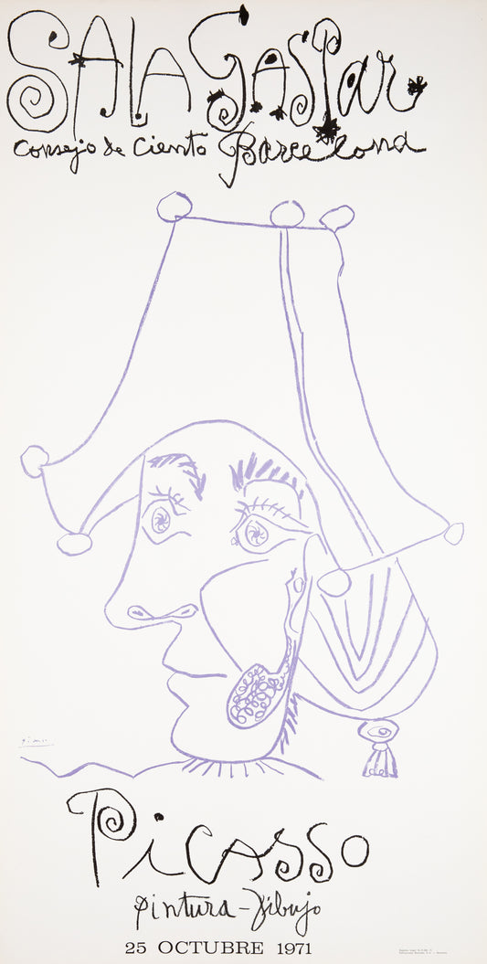 Pablo PICASSO : Exposition Sala Gaspar Barcelone - Affiche originale signée