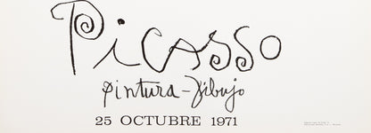 Pablo PICASSO : Exposition Sala Gaspar Barcelone - Affiche originale signée