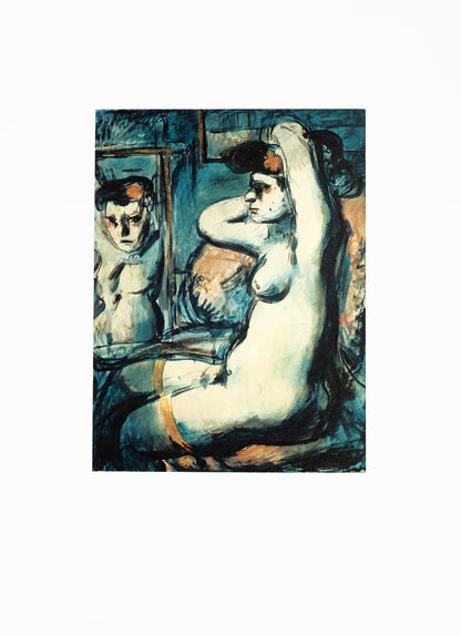 Georges ROUAULT: Young naked woman in the mirror - Lithograph