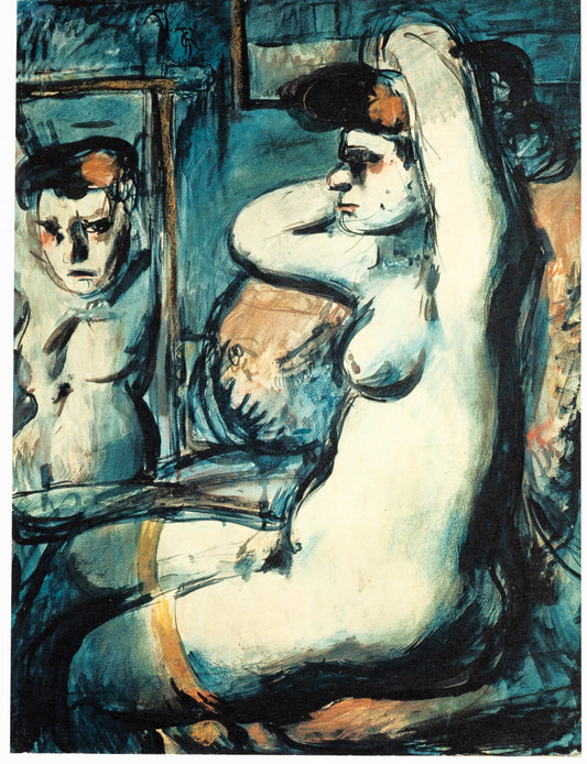 Georges ROUAULT: Young naked woman in the mirror - Lithograph