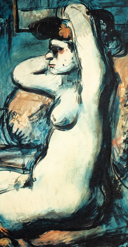 Georges ROUAULT: Young naked woman in the mirror - Lithograph