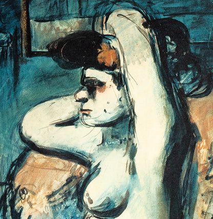Georges ROUAULT: Young naked woman in the mirror - Lithograph