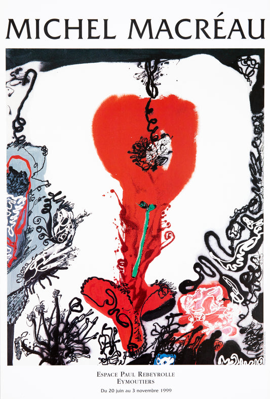Michel MACREAU : Exposition 1999 - Affiche originale en couleurs
