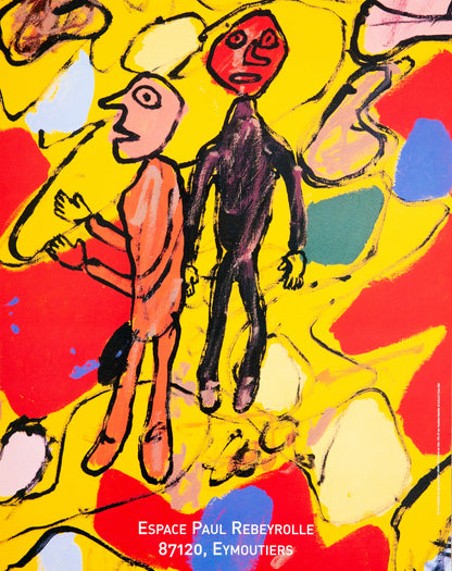 Jean DUBUFFET : Les 10 dernières années - Affiche originale en couleurs