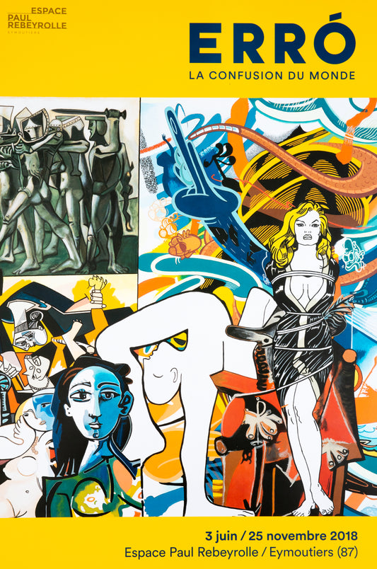 ERRO : Exposition 2018 - Affiche originale