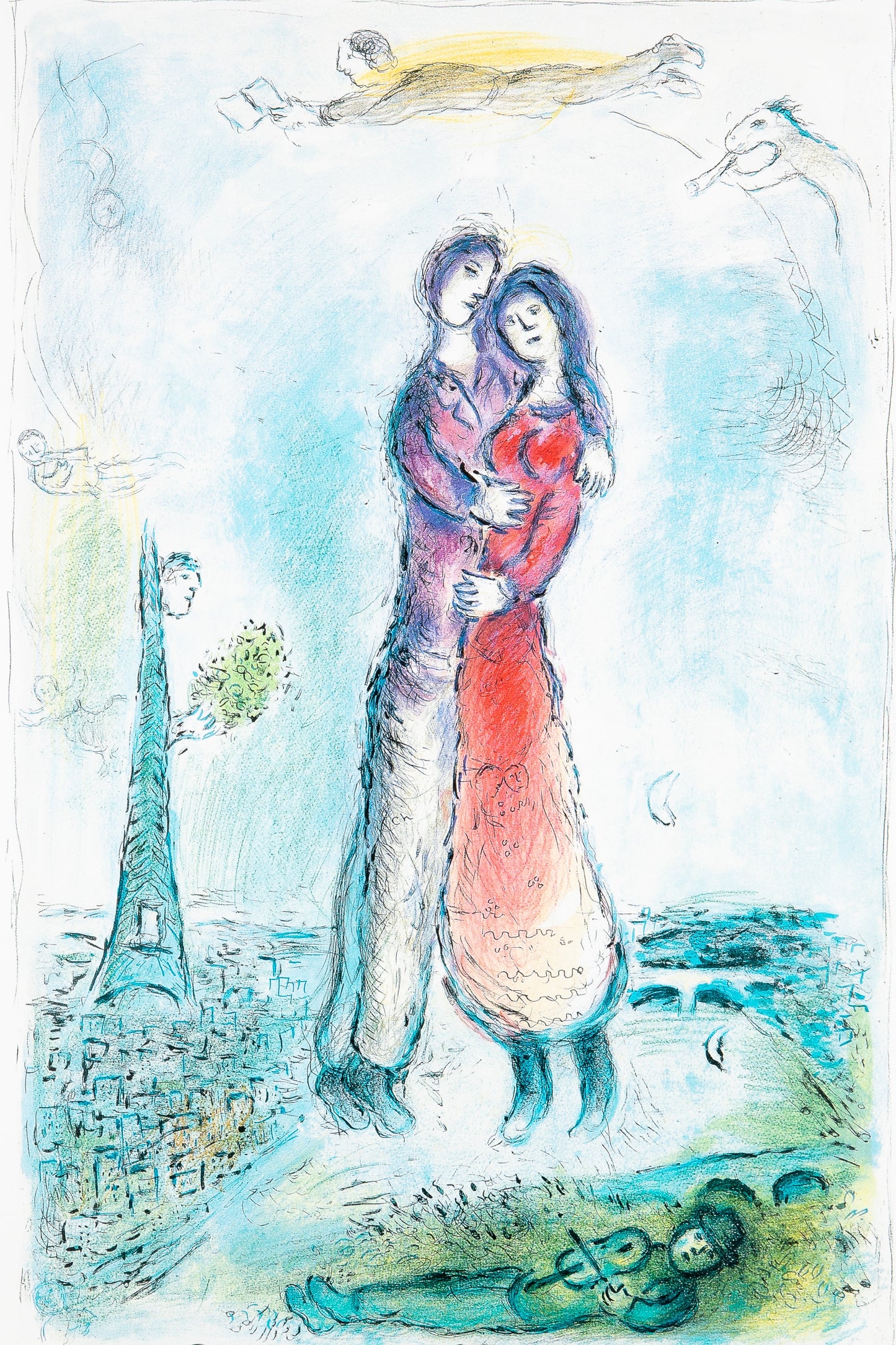 Marc CHAGALL : Exposition 2009 - Affiche originale