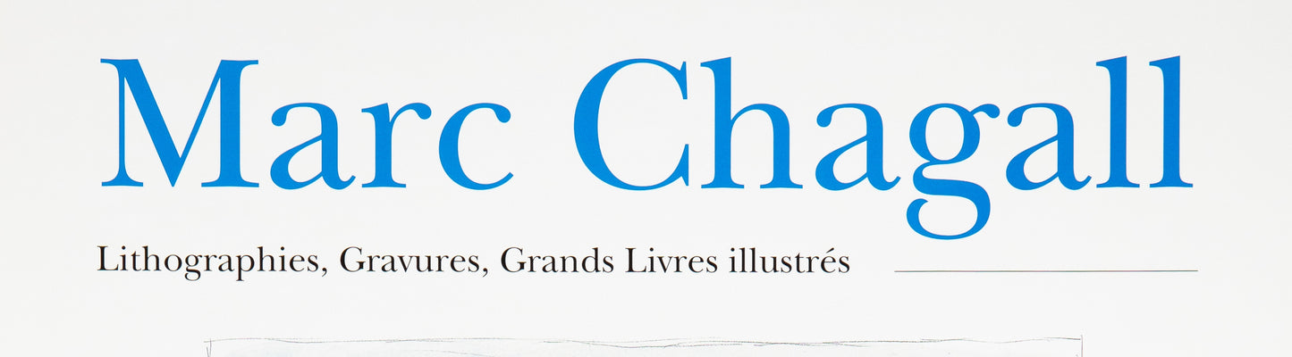 Marc CHAGALL : Exposition 2009 - Affiche originale