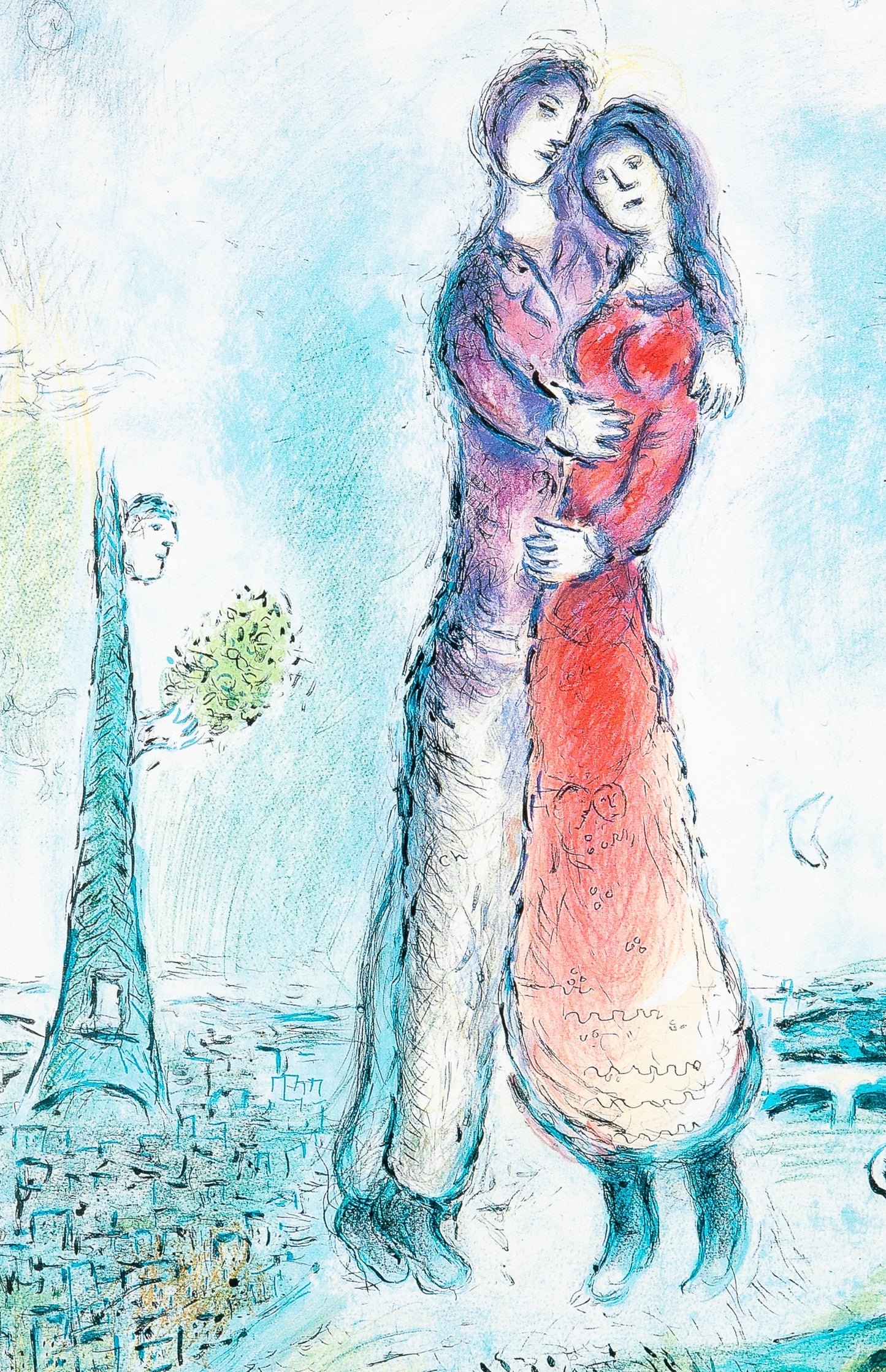 Marc CHAGALL : Exposition 2009 - Affiche originale