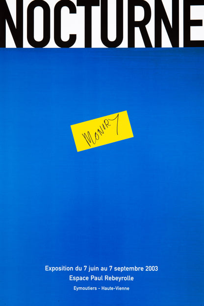 Jacques MONORY : Exposition 2003 - Affiche originale en couleurs
