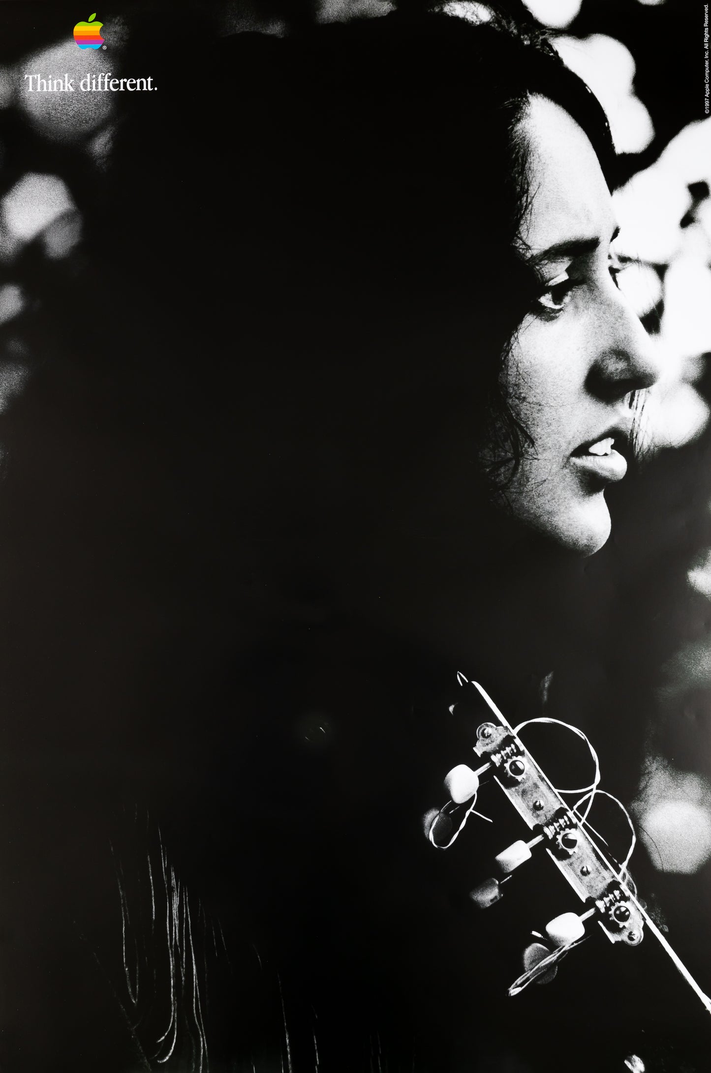 APPLE Think Different : Joan BAEZ - Affiche originale