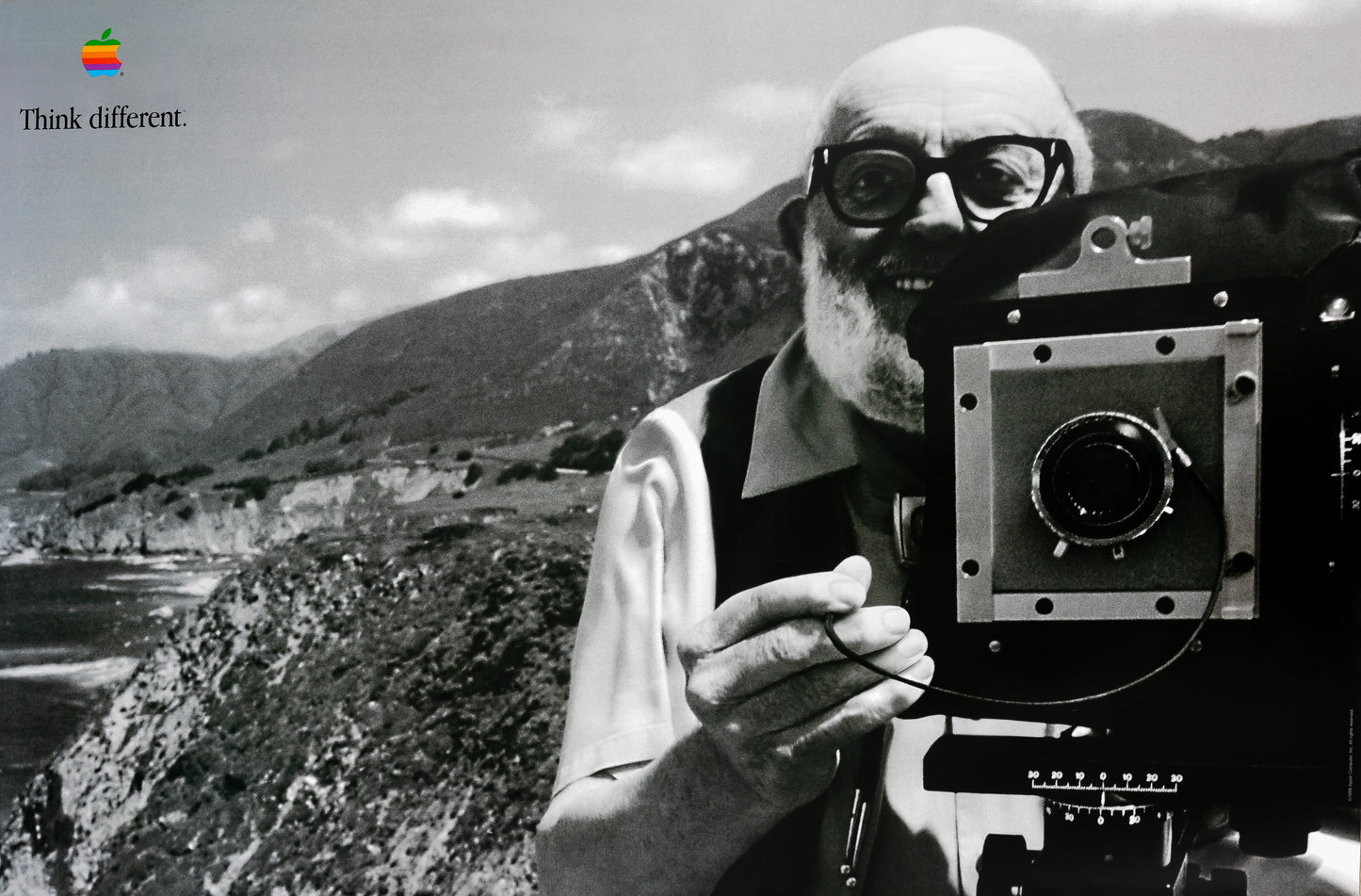 APPLE Think Different : Ansel ADAMS - Affiche originale
