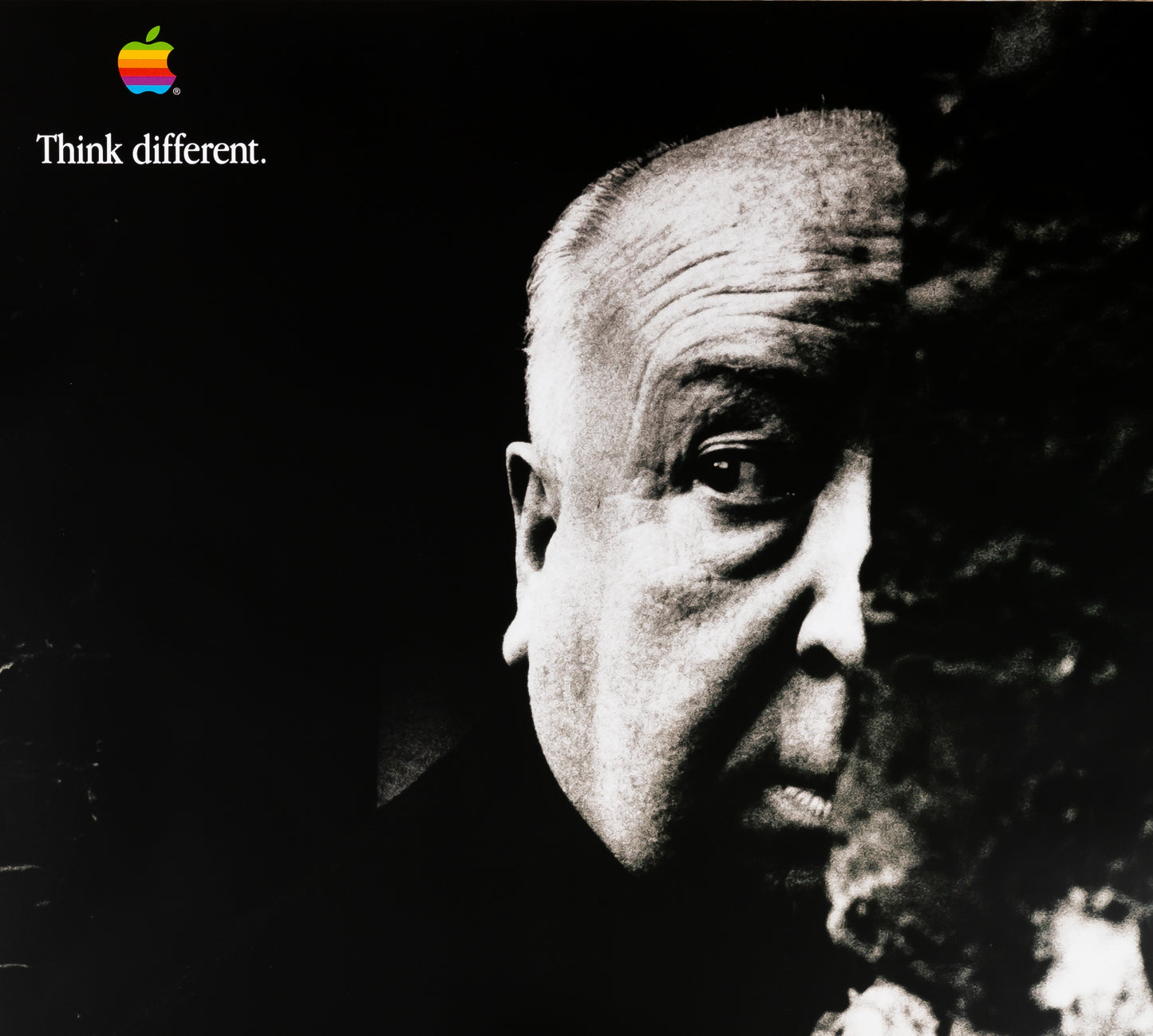 APPLE Think Different : Alfred HITCHCOCK - Affiche originale