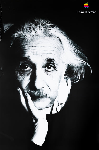 APPLE Think Different : Albert EINSTEIN - Affiche originale