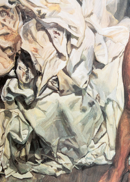 Lucian FREUD : Nu aux draps plissés - Affiche originale