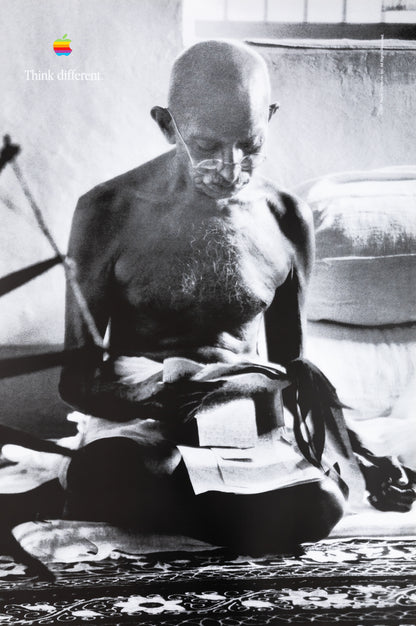 APPLE Think Different : Mahatma GHANDI - Affiche originale