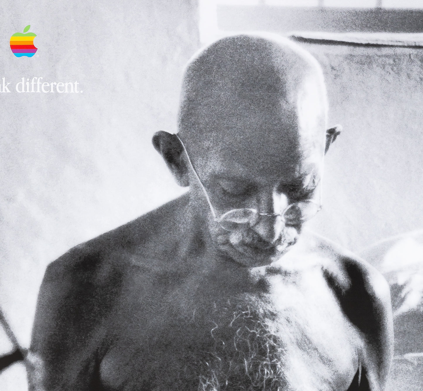 APPLE Think Different : Mahatma GHANDI - Affiche originale