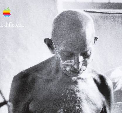 APPLE Think Different : Mahatma GHANDI - Affiche originale